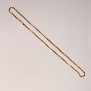 "24 Byzantine Gold Plated Chain Necklace
